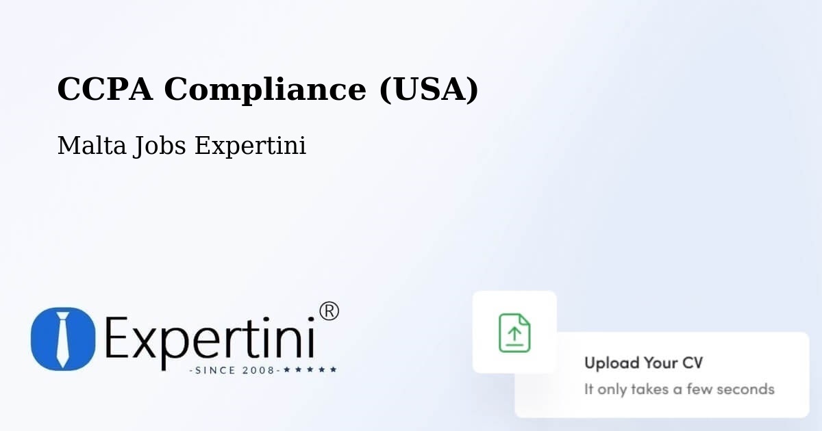 CCPA Privacy Rights & Compliance Notice – Imġarr - Malta Jobs Expertini