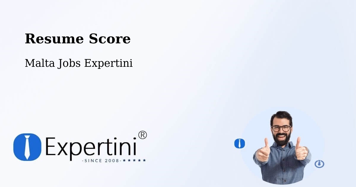 Resume Score & Job Description Match Tool – Imġarr - Malta Jobs Expertini